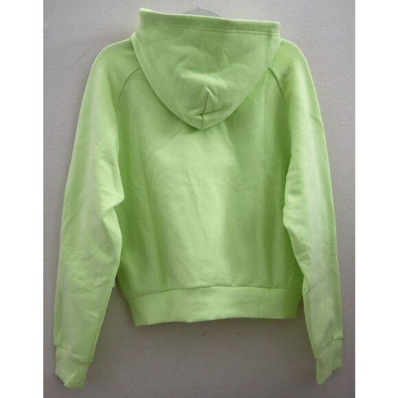 Athleta 473713062 Women Sz M Citron/Yellow Green Easy Fleece 1/2 Zip Hoodie - Picture 2 of 10